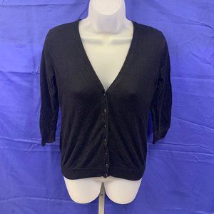 Old Navy Black Long Sleeve Sweater Cardigan SP